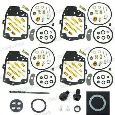 4X KIT DE RECONSTRUCCIÓN DE CARBOHIDRATOS 75 Goldwing 1000 GL1000 más 1 Kit de reparación de palanca de combustible Foto 1 de 4