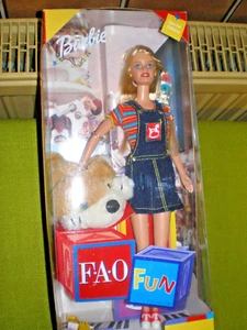Blondhaar Barbie FAO Fun  Puppe 🐶 Mit Kuschelhund  Spezial Edition 1999 Mattel - Bild 1 von 3