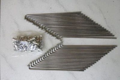 Speichensatz Edelstahl verstärkt  3,5x143,5 lang M4 Gewinde passt Simson 16" Neu - Bild 1 von 4