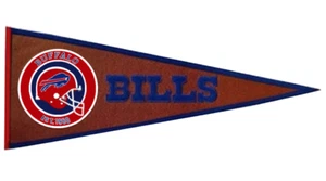 NFL Heavy Duty 32"x13" Buffalo Bills Vinyl Pigskin Pennant - Picture 1 of 1
