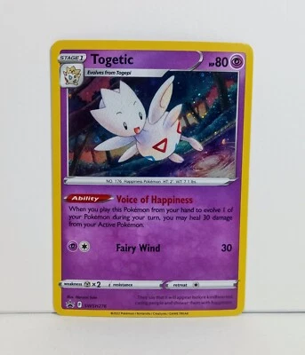 Togetic Pokemon TCG Sword & Shield Promo Card SWSH276 2022 Holo - Image 1 of 3