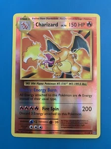Charizard 11/108 XY Evoluciones Set Holograma Inverso Tarjeta Pokémon Rara - Casi Nuevo - Imagen 1 de 2