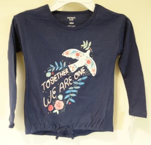 NWT Carter's Together We Are One Top Girl's Size 4 - Picture 1 of 1