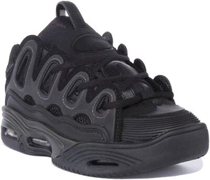 Osiris D3 2001 Chunky Sole Lace Up Skateboard Shoe All Black Mens UK 6 - 12 - Picture 1 of 12