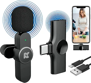 Wireless Microphone for iPhone Android with Noise Reduction and Auto Sync - Picture 1 of 13