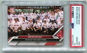 2024 TOPPS NOW #59 Boston Red Sox - 2004 WORLD SERIES REUNION TEAM CARD - PSA 10 - Picture 1 of 2