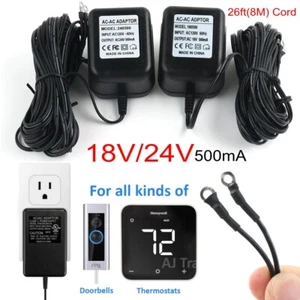Adaptador de fuente de alimentación Timbre Video Ring 18V/24V cable cargador de batería 1/2/2 Pro - Imagen 1 de 15