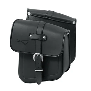 Borsa Coppia Bisacce Moto Custom Chopper Idroreppelente Nero laterale Telaio - Imagen 1 de 2