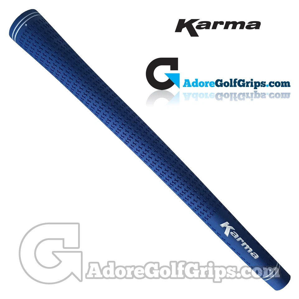 Karma Velour Midsize Golfgriffe - blau x 9