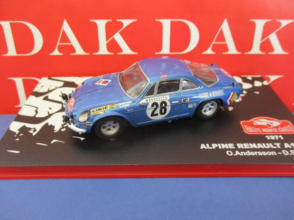 Die cast 1/43 Modellino Auto Renault Alpine A110 Rally Monte Carlo 1971 Anderson - Immagine 1 di 4