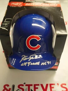 FERGIE JENKINS SIGNED RAWLINGS MINI HELMET 71 CY YOUNG BAS BECKETT WITNESSED COA - Picture 1 of 2