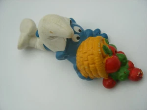 PVC Puffi SMURF SCHLUMPF ancien Schleich GERMANY Schtroumpf Tombé 2.0161 - Picture 1 of 3