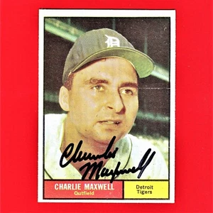 Autogrammkarte Charlie Maxwell 1961 Topps 37 A9 - Bild 1 von 2