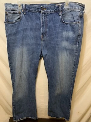 Daniel Cremieux Jeans 42x30 Blue Denim Bootcut Fit Flat Front 100% Cotton - Image 1 of 4