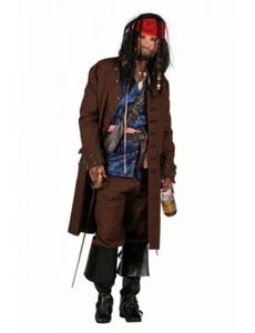 Disfraz de pirata Jack Sparrow profesional de lujo, S-XXL - Imagen 1 de 1
