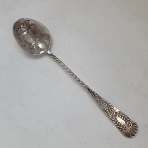 Vintage Handmade Spoon - 800 Silver - Twist Stem - Impressed Design - 16 cm - Picture 1 of 13