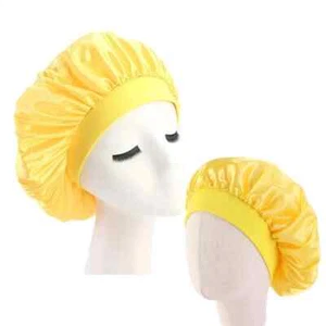Satin Bonnet Sleeping Cap Head Cover Night Hat for Children Babies Teens Girls - Picture 1 of 21