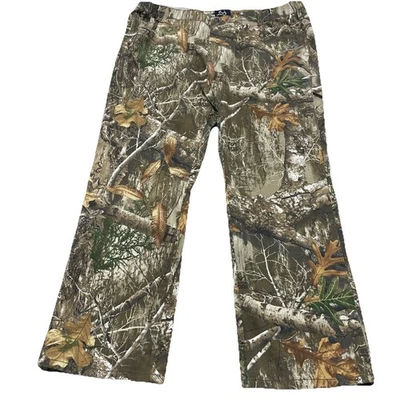 Realtree Edge Camo Pants Mens XL 42x31 Cotton Blend Hunting Leg Pocket Straight - Image 1 of 4