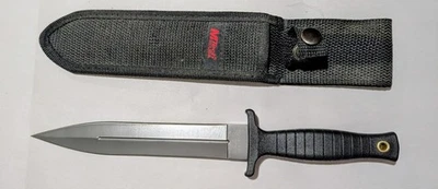 Adaga de lâmina de borda dupla M-Tech 11" - Aço inoxidável revestido de titânio (MT2077GY) - Imagem 1 de 4