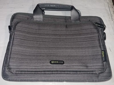 Laptop/iPad Evecase Padded Silver Bag Case with Handles 12” x 8” - Image 1 of 3