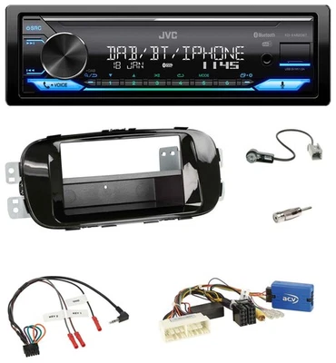 JVC Bluetooth DAB USB Lenkrad Autoradio für Kia Soul 2016-2019 piano - Bild 1 von 4