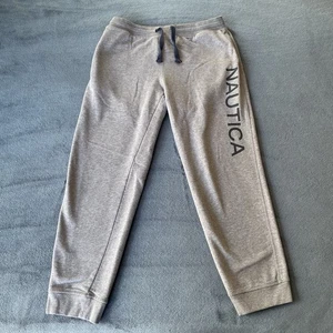 Nautica Men’s Gray Logo Drawstring Joggers/Sweatpants Medium - Picture 1 of 18