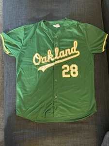 Matt Olson Oakland A’s XL Kelly Green Replica Jersey 2022 STH Gift #28 SGA NEW - Picture 1 of 2