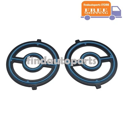 2X Oil Cooler Seal Gasket For Ford Transit Mazda 3 5 6 CX7 2.0L 2.3L 2 LF0214700 - Image 1 of 4