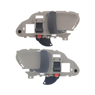 For GMC K1500 Suburban 1995-1999 Interior Door Handle Pair | Front | Beige Bezel - Image 1 of 4