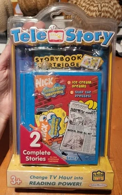 2006 Tele Story SpongeBob SquarePants Story Book Cartridge - New Sealed Package - Image 1 of 4
