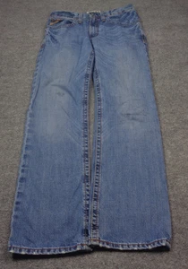 Pantalones de mezclilla Ariat M4 para hombre 31x34 azul relajado corte bota ropa de trabajo de moda occidental - Imagen 1 de 15