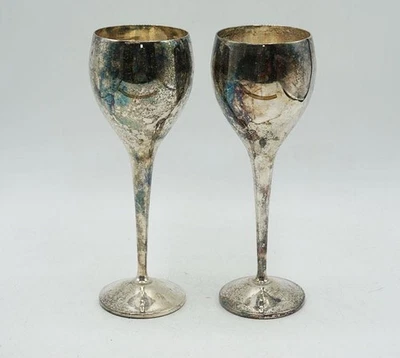 Coppia Di Calici In Argento Kirk Stieff - Immagine 1 di 4