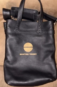 Borsa vino Chill N Go Quattro Theory Wines in pelle nera 4 bottiglie usata in ottime condizioni Napa Valley - Foto 1 di 2