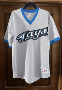 Majestuosa camiseta de béisbol para hombre Toronto Blue Jays Carlos Delgado gris mediano MLB - Imagen 1 de 12