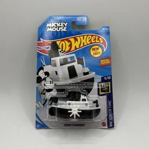 2021 Hot Wheels HW Screen Time Disney Topolino Disney battello a vapore bianco - Foto 1 di 6