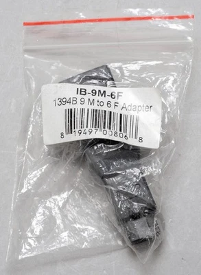 FireWire 800 to 400 Male 9 Pin To Female 6 Pin IEEE 1394 Converter - Image 1 of 4