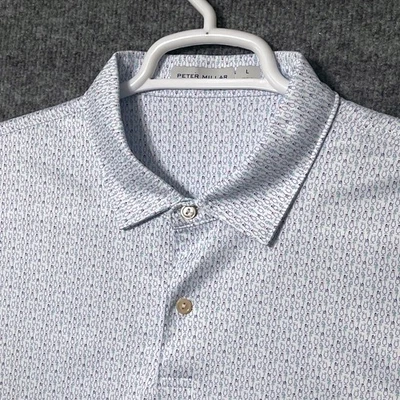 Camisa Polo Peter Millar Para Hombres Peso Pluma UPF 50+ Cóctel AOP Grande Elastizada Foto 1 de 4