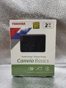 Toshiba Canvio Basics 2TB Portable External Hard Drive Black - Photo 1/2
