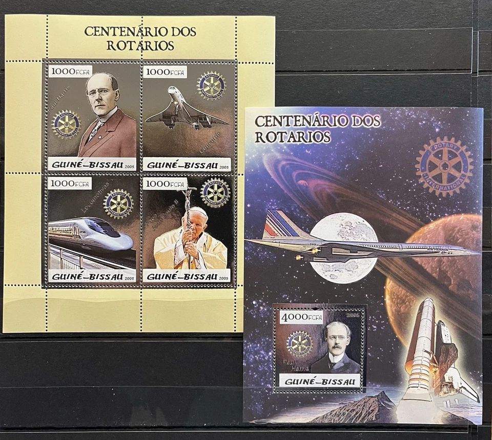 Paul Harris / Papa Juan Pablo II / Aviación - Sellos - Timbres de Plata MNH** AM4 Foto 1 de 1