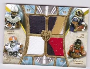 Bishop Sankey Tre Mason Terrance West Devonta Freeman 2014 Topps Supreme Quad/20 - Picture 1 of 2