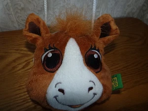 Wild Republic Clasp Plush COW HORSE Purse W/ Break Away Strap 6" EUC So Cute! - Picture 1 of 7