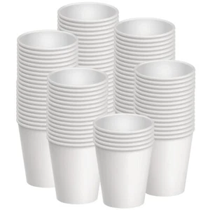 50Pcs 8oz Disposable Paper Cups, Hot and Cold Beverage Drinking Cup - Picture 1 of 7