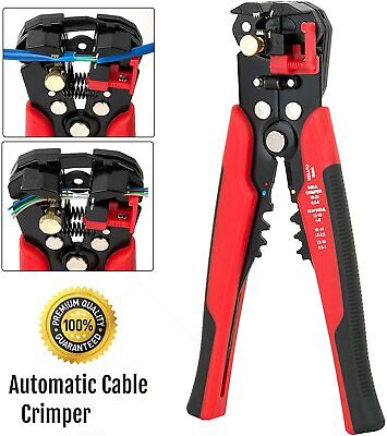 Self-Adjustable Automatic Cable Wire Crimper Crimping Tool Stripper Plier Cutter • 7.95£