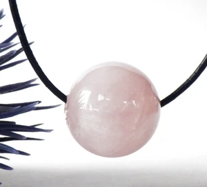 SCHMUCK-STCK EDEL STEIN MINERALIEN KUGELRosenquarz rosa gebohrt - Bild 1 von 1