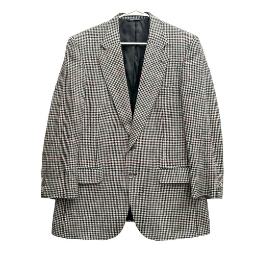 Blazer tuta cappotto sportivo vintage Burberrys uomo 42 lana Union Made USA pied de poule