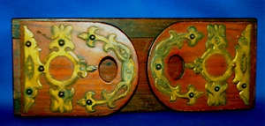 A 19th century neo-classical Art Nouveau style bookslide, oak, brass end detail - Picture 1 of 6