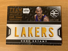 Kobe Bryant 2015-16 Limited Team Trademarks Game-worn LAKERS Jersey /149 HOF