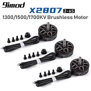 Motor sin escobillas 9IMOD X2807 1300/1500/1700 KV 2-6S 4 mm para drones de carreras FPV de radiocontrol - Imagen 1 de 26