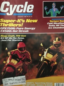 Cycle magazine  January 1987 - Picture 1 of 3