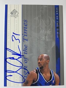 1999-00 SP Authentic Sign of the Times CA Chucky Atkins RC Auto Orlando Magic